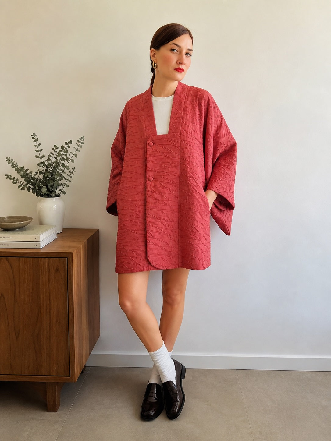 Kimono Michiyuky Vintage - Deep Blush