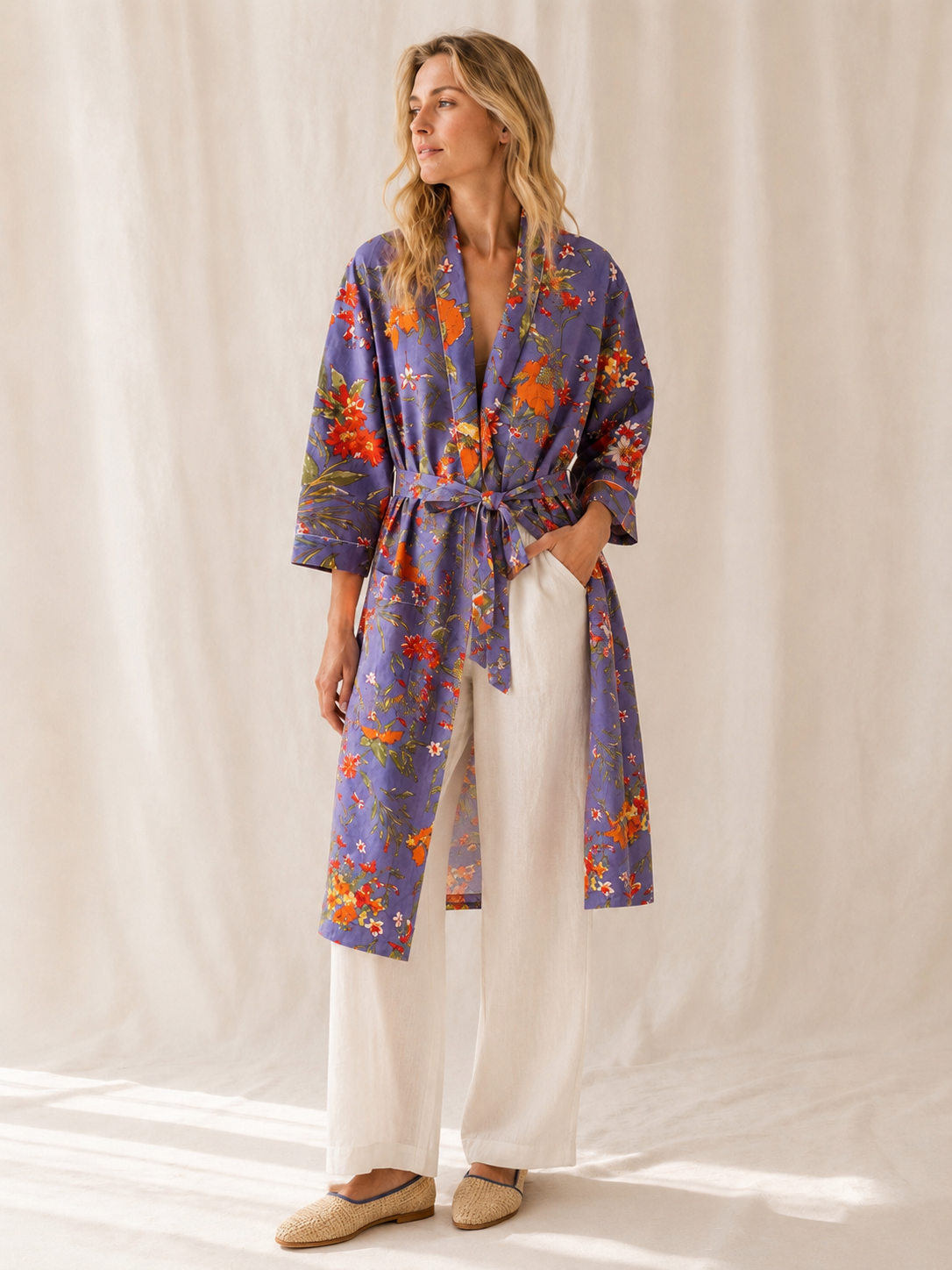 Kimono Cotone - Lavanda