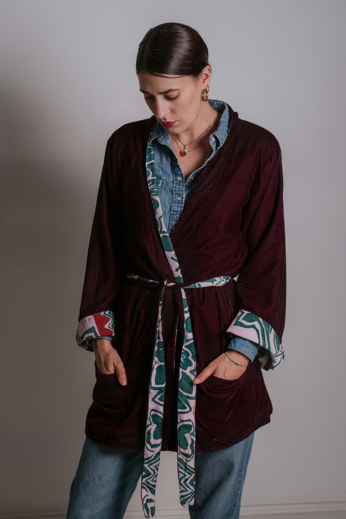 Kimono - Twice - Plum