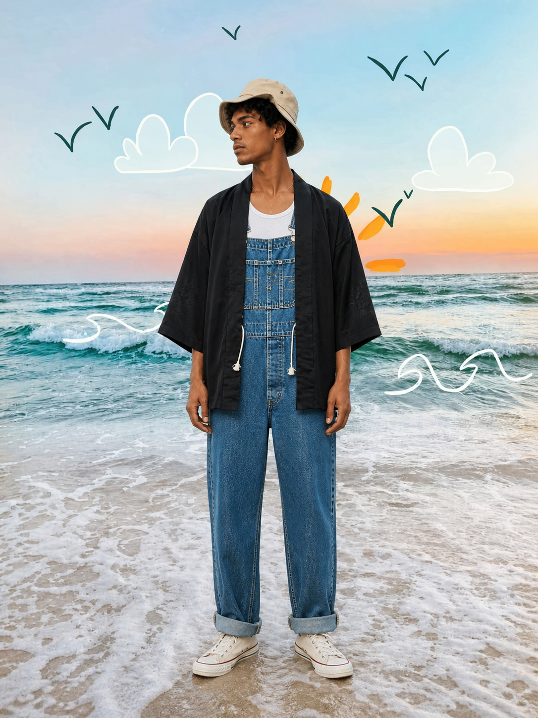 Kimono - Haori - Noir Whisper