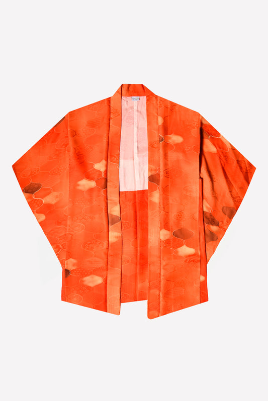 kimono haori vintage giapponese  arancio