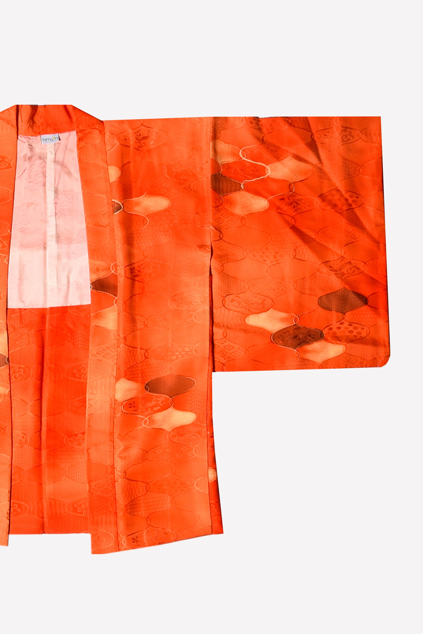 manica kimono haori vintage giapponese  arancio