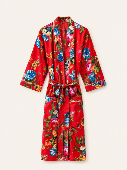 Kimono Cotone - Rosso
