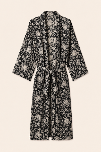 Kimono Cotone - Nero