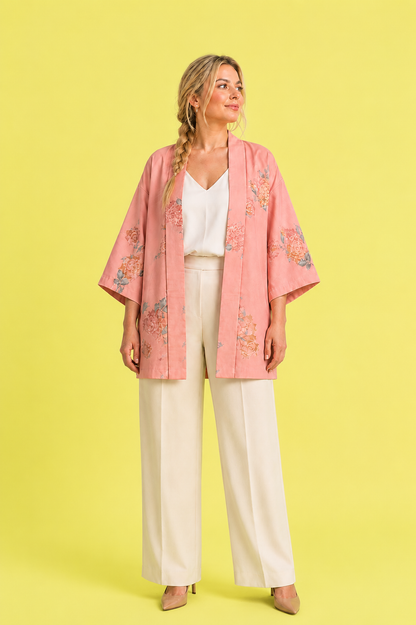 Kimono - Haori - Powdered Rose