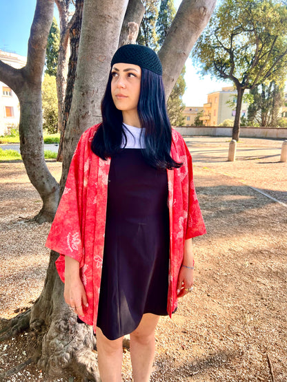 Kimono - Haori - Coral Burning