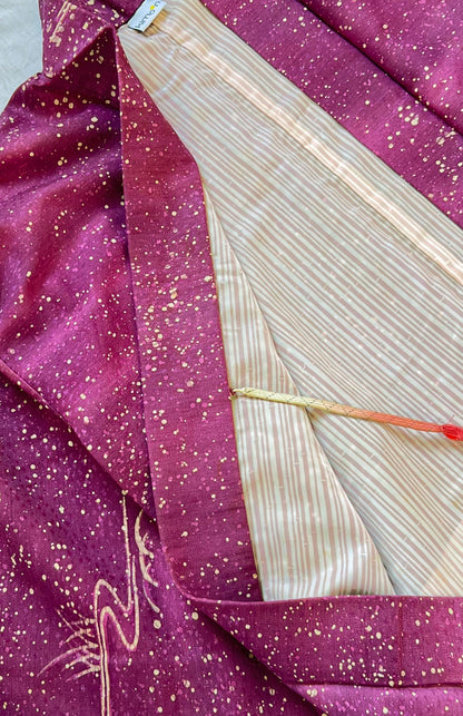 dettaglio tessuto haori vintage giapponese color viola
