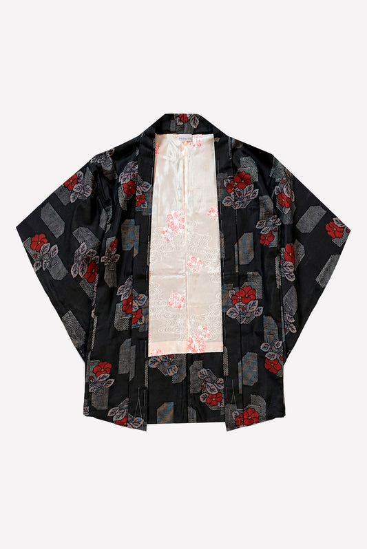 Kimono - Haori - Silent Geometry Black