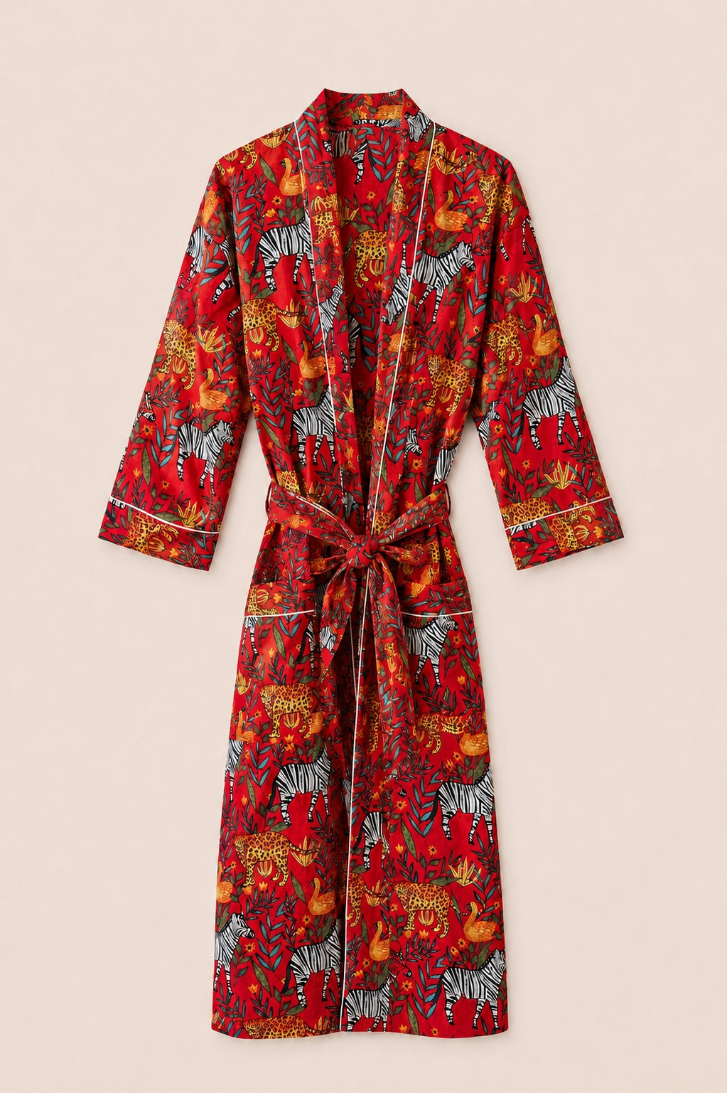 Kimono Cotone Rosso